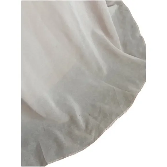 Lulus Blush Pink Maxi Dress Women’s Medium Ruffle V-Neck High Low Chiffon - Picture 11 of 11